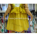 Flower Embroidery Yellow Dress